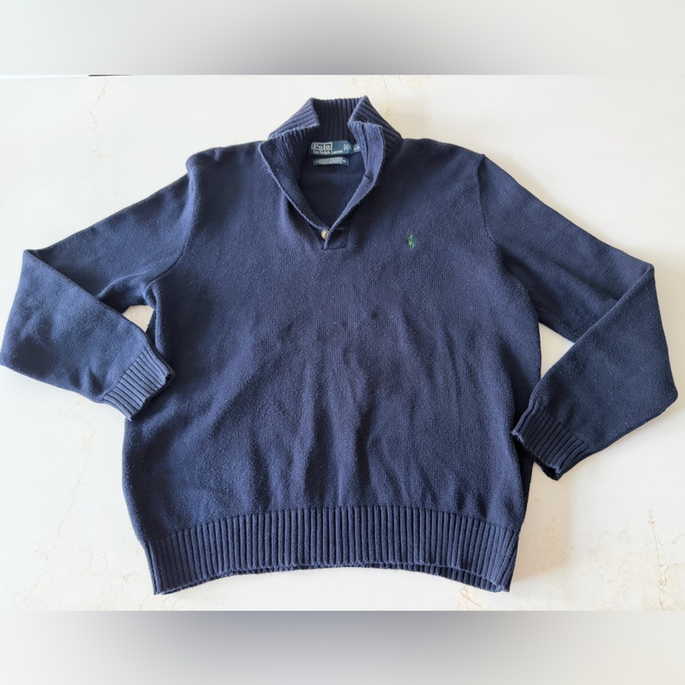 Polo Ralph Lauren cotton navy sweater